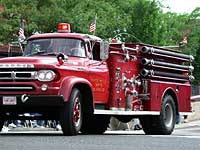 White Hills antique firetruck