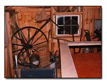 Antique display in barn